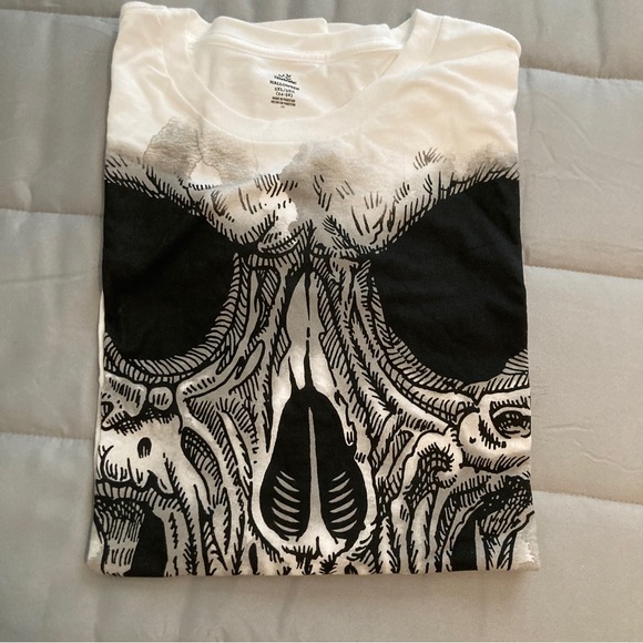 Skull T-shirt Men’s 2X (50-52). White NEW Halloween - Picture 10 of 10